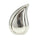 Kynance Two Tone Nickel Tear Drop Adult Cremation Urn for Ashes - Cherished Urns
