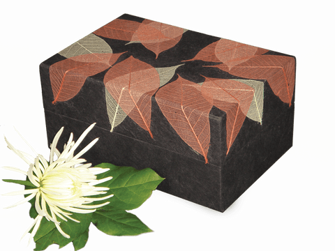 Memory Box Biodegradable Urn- Autumn Leaves - Insert - Cherished Urns