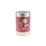 Bloom Red Patterned With Rose Tea Light Cremation Urn Keepsake - Cherished Urns