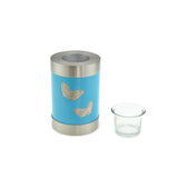Blue Butterfly Tea Light Cremation Urn Keepsake - Cherished Urns