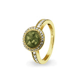 Ladies Radiance Memorial Ashes Ring with Fine Crystals - Cherished Urns