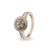 Ladies Radiance Memorial Ashes Ring with Fine Crystals - Cherished Urns