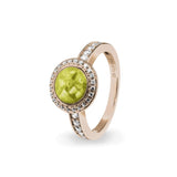 Ladies Radiance Memorial Ashes Ring with Fine Crystals - Cherished Urns
