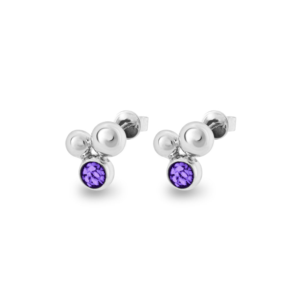 Ladies Rondure Array Cremation Ashes Earrings Cherished Urns