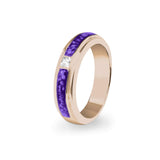 Unisex Remembrance Memorial Ashes Ring with Fine Crystal - Cherished Urns