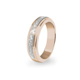 Unisex Remembrance Memorial Ashes Ring with Fine Crystal - Cherished Urns