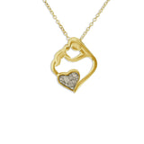 Ladies Mother and Child Memorial Ashes Pendant - Cherished Urns