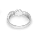 Ladies True Love Memorial Ashes Ring with Fine Crystals - Cherished Urns