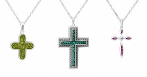 Cross cremation pendants to commemorate a loved one
