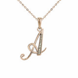 Alphabet Memorial Ashes Pendant - Letter A - Cherished Urns