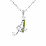 Alphabet Memorial Ashes Pendant - Letter A - Cherished Urns
