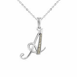 Alphabet Memorial Ashes Pendant - Letter A - Cherished Urns