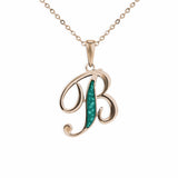 Alphabet Memorial Ashes Pendant - Letter B - Cherished Urns
