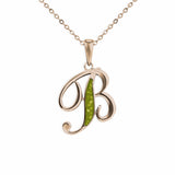 Alphabet Memorial Ashes Pendant - Letter B - Cherished Urns