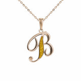 Alphabet Memorial Ashes Pendant - Letter B - Cherished Urns