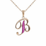 Alphabet Memorial Ashes Pendant - Letter B - Cherished Urns