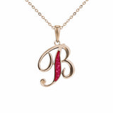 Alphabet Memorial Ashes Pendant - Letter B - Cherished Urns