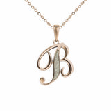 Alphabet Memorial Ashes Pendant - Letter B - Cherished Urns
