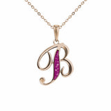 Alphabet Memorial Ashes Pendant - Letter B - Cherished Urns