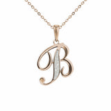 Alphabet Memorial Ashes Pendant - Letter B - Cherished Urns