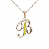 Alphabet Memorial Ashes Pendant - Letter B - Cherished Urns