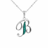 Alphabet Memorial Ashes Pendant - Letter B - Cherished Urns