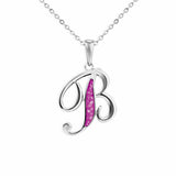 Alphabet Memorial Ashes Pendant - Letter B - Cherished Urns