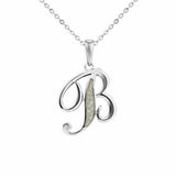 Alphabet Memorial Ashes Pendant - Letter B - Cherished Urns