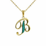 Alphabet Memorial Ashes Pendant - Letter B - Cherished Urns