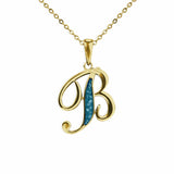 Alphabet Memorial Ashes Pendant - Letter B - Cherished Urns