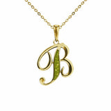 Alphabet Memorial Ashes Pendant - Letter B - Cherished Urns