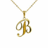 Alphabet Memorial Ashes Pendant - Letter B - Cherished Urns