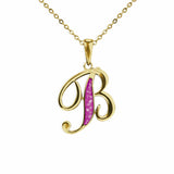 Alphabet Memorial Ashes Pendant - Letter B - Cherished Urns