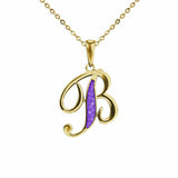Alphabet Memorial Ashes Pendant - Letter B - Cherished Urns