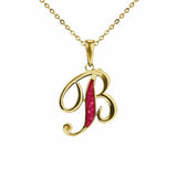 Alphabet Memorial Ashes Pendant - Letter B - Cherished Urns