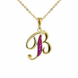 Alphabet Memorial Ashes Pendant - Letter B - Cherished Urns