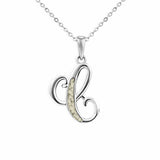 Alphabet Memorial Ashes Pendant - Letter C - Cherished Urns