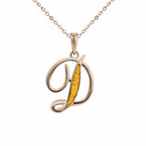 Alphabet Memorial Ashes Pendant - Letter D - Cherished Urns