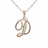 Alphabet Memorial Ashes Pendant - Letter D - Cherished Urns