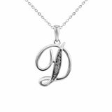Alphabet Memorial Ashes Pendant - Letter D - Cherished Urns
