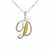 Alphabet Memorial Ashes Pendant - Letter D - Cherished Urns