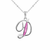 Alphabet Memorial Ashes Pendant - Letter D - Cherished Urns
