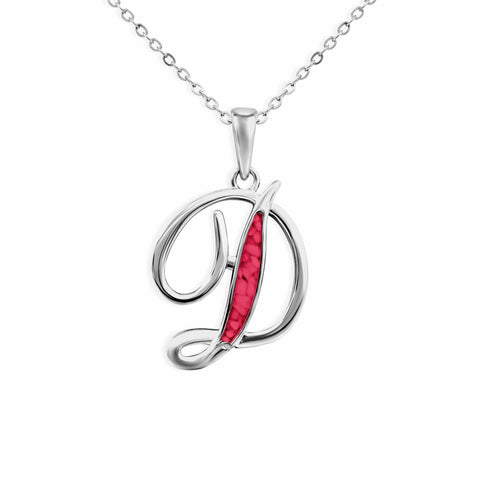 Alphabet Memorial Ashes Pendant - Letter D - Cherished Urns