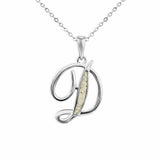 Alphabet Memorial Ashes Pendant - Letter D - Cherished Urns