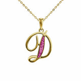 Alphabet Memorial Ashes Pendant - Letter D - Cherished Urns