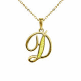 Alphabet Memorial Ashes Pendant - Letter D - Cherished Urns