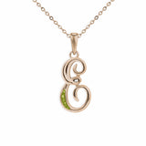 Alphabet Memorial Ashes Pendant - Letter E - Cherished Urns