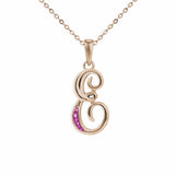 Alphabet Memorial Ashes Pendant - Letter E - Cherished Urns