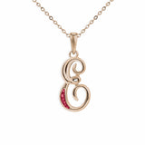 Alphabet Memorial Ashes Pendant - Letter E - Cherished Urns