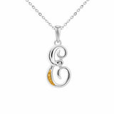 Alphabet Memorial Ashes Pendant - Letter E - Cherished Urns
